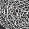 Riess-Ambiente Couchtische & Truhen > Handgearbeiteter Couchtisch ORGANIC 120cm silber Metall Blatt-Design mit Stauraum