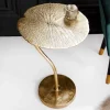 Riess-Ambiente Beistelltische|Goldene Möbel > Handgearbeiteter Design Beistelltisch ABSTRACT LEAF 40cm gold