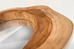 Riess-Ambiente Mehr...|Mehr... > Handgearbeiteter Spiegel REFLECT 31cm natur Teakholz Wandspiegel