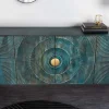Riess-Ambiente Mehr...|Goldene Möbel > Handgearbeitetes Sideboard GOLDEN SUNSET 180cm türkis gold Mangoholz Metallbeine