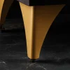 Riess-Ambiente Mehr...|Massivholzschränke > Handgearbeitetes Sideboard GOLDEN SUNSET 140cm schwarz mit 3D Schnitzereien gold Mangoholz Metallbeine