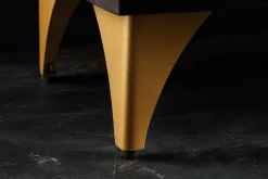 Riess-Ambiente Mehr...|Massivholzschränke > Handgearbeitetes Sideboard GOLDEN SUNSET 140cm schwarz mit 3D Schnitzereien gold Mangoholz Metallbeine