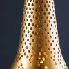 Riess-Ambiente Goldene Möbel|Hängelampen > Handgefertigte Hängelampe ORIENT LIVING 50cm gold Eisen Tropfenform