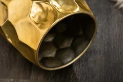 Riess-Ambiente Beistelltische|Goldene Möbel > Handgefertigter Beistelltisch ORGANIC ORIENT 50cm gold Metall Hammerschlag Design rund