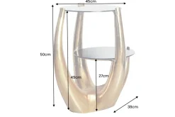 Riess-Ambiente Beistelltische|Goldene Möbel ><noscript><img width=