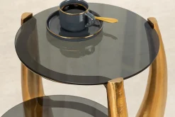Riess-Ambiente Beistelltische|Goldene Möbel ><noscript><img width=