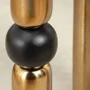 Riess-Ambiente Beistelltische|Goldene Möbel > Handgefertigter Beistelltisch ABSTRACT 55cm gold schwarz Metall rund