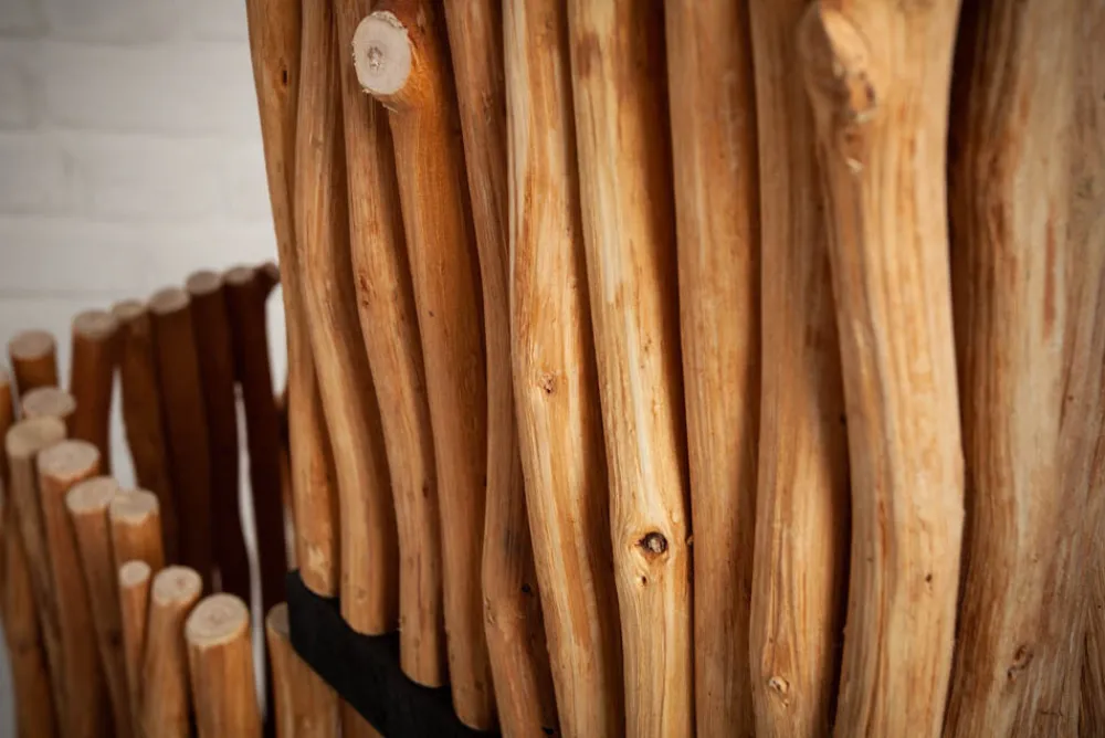 Riess-Ambiente Mehr...|Mehr... > Handgefertigte Stehlampe EUPHORIA 154cm Longan-Holz mit vier Schirmen