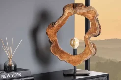 Riess-Ambiente Mehr...|Lampen > Handgefertigte Tischlampe ORGANIC ARTWORK 55cm natur Teakholz