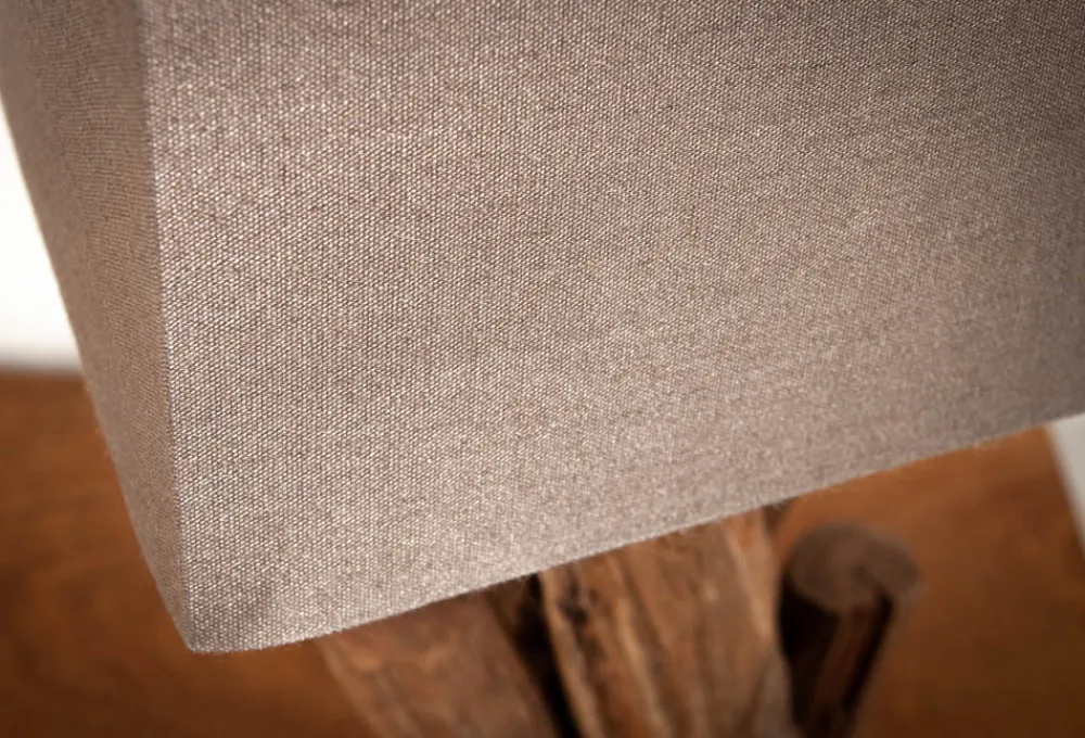 Riess-Ambiente Mehr...|Mehr... > Handgefertigte Tischlampe PURE NATURE 45cm Eisenholz mit Baumwollschirm
