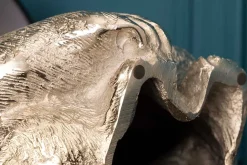 Riess-Ambiente Tischlampen > Handmade Tischlampe KONG 60cm silber Metall Affe Gorilla Dekoleuchte schwarzer Lampenschirm