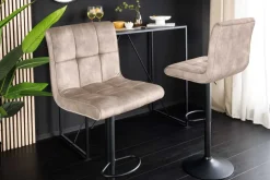 Riess-Ambiente Barhocker|Samt Möbel ><noscript><img width=