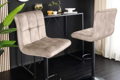Riess-Ambiente Barhocker|Samt Möbel ><noscript><img width=
