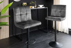 Riess-Ambiente Barhocker|Samt Möbel ><noscript><img width=