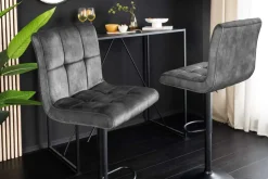 Riess-Ambiente Barhocker|Samt Möbel ><noscript><img width=