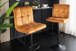 Riess-Ambiente Barhocker|Samt Möbel ><noscript><img width=