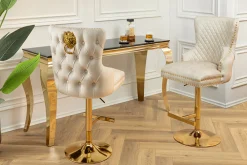 Riess-Ambiente Barhocker|Samt Möbel ><noscript><img width=