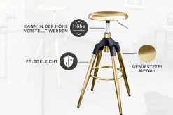 Riess-Ambiente Goldene Möbel|Industrial Loft ><noscript><img width=