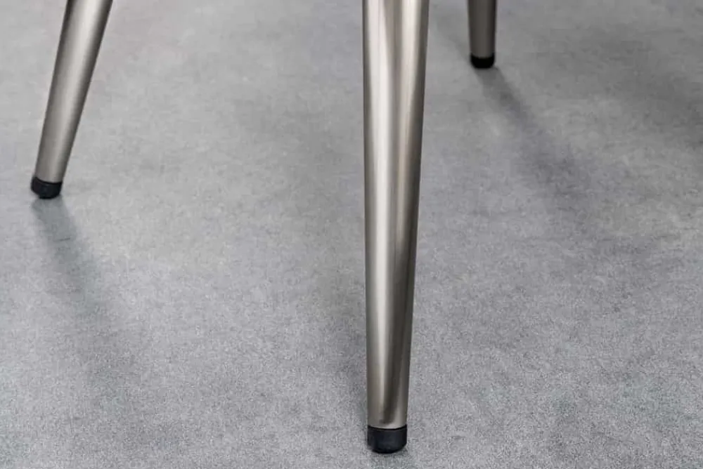 Riess-Ambiente Industrial Loft|Barhocker > Höhenverstellbarer Barhocker INDUSTRIAL Chrom gebürstet silber schwarz Metall rund drehbar