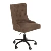 Riess-Ambiente Bürostühle > Höhenverstellbarer Bürostuhl VICTORIAN vintage taupe mit Armlehne