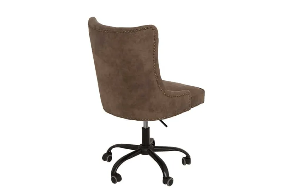 Riess-Ambiente Bürostühle > Höhenverstellbarer Bürostuhl VICTORIAN vintage taupe mit Armlehne