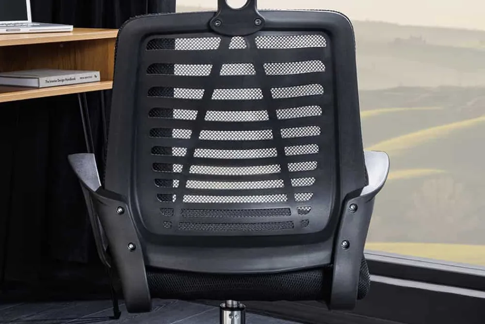 Riess-Ambiente Bürostühle > Höhenverstellbarer Bürostuhl YOGA schwarz Butterfly-Mechanik drehbar mit Armlehne