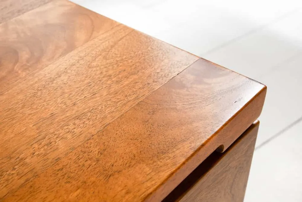 Riess-Ambiente Couchtische & Truhen|Mehr... > Höhenverstellbarer Couchtisch FACTORY LIFTUP 80cm Mangoholz massiv mit Stauraum Metall