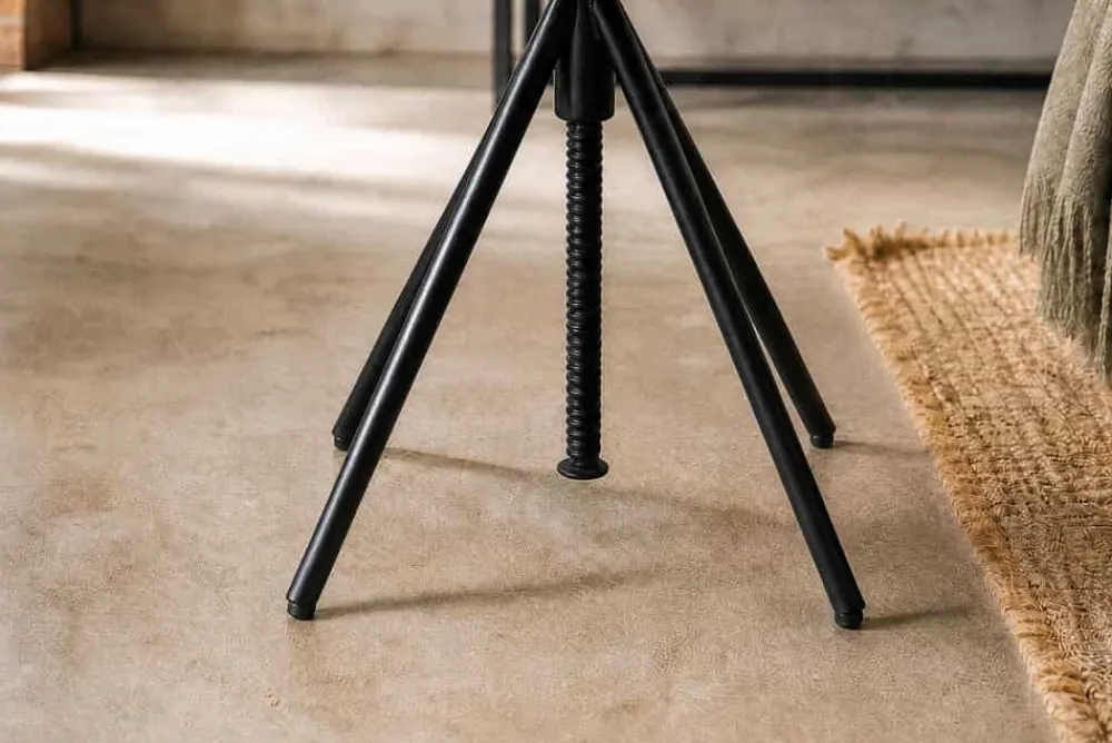 Riess-Ambiente Sitzhocker|Industrial Loft > Höhenverstellbarer Hocker FACTORY 60cm natur Mangoholz Metall Sitzhocker