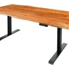 Riess-Ambiente Mehr...|Mehr... > Höhenverstellbarer Schreibtisch MAMMUT 180cm Akazie Massivholz Baumkante handmade