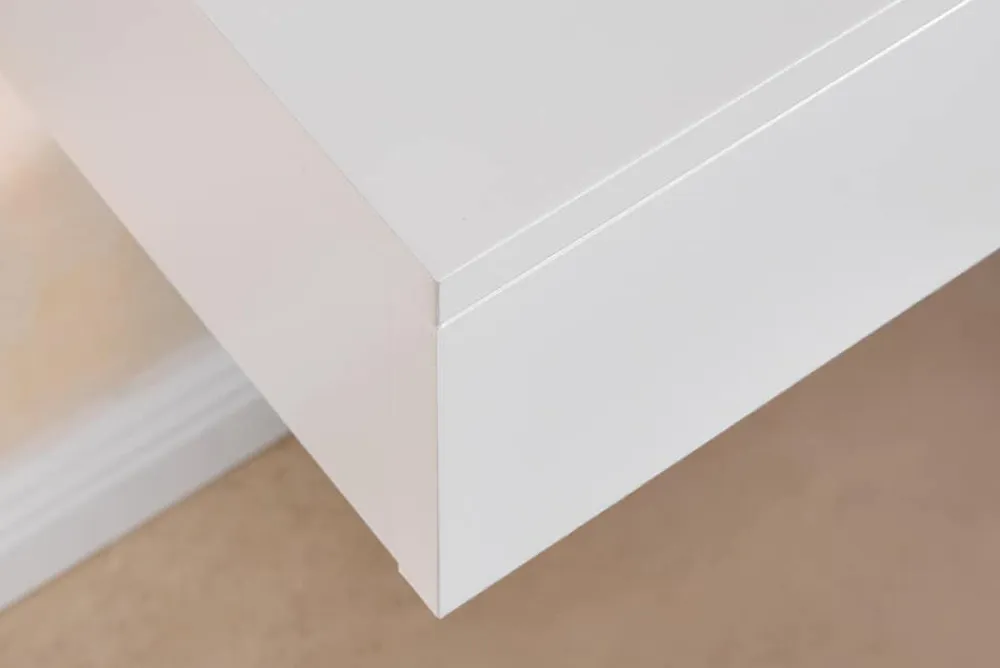 Riess-Ambiente Nachttische > Hängender Nachttisch FLOATING 35cm weiß Regal mit Schublade