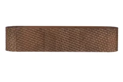 Riess-Ambiente Retro Möbel|Tv- & Lowboards > Hängendes TV-Board ADLON 160cm braun Mangoholz massive 3D-Front in Wabenstruktur