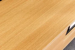 Riess-Ambiente Skandinavisch|Tv- & Lowboards > Hängendes TV-Board LOFT 200cm natur schwarz sieben Fächer mit Schublade