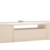 Riess-Ambiente Skandinavisch|Tv- & Lowboards > Hängendes TV-Board LOFT 160cm natur grau beige greige drei Fächer mit Schublade