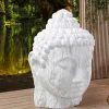 Riess-Ambiente Dekoration > Imposanter XXL Kopf BUDDHA 110cm weiß GRC Beton