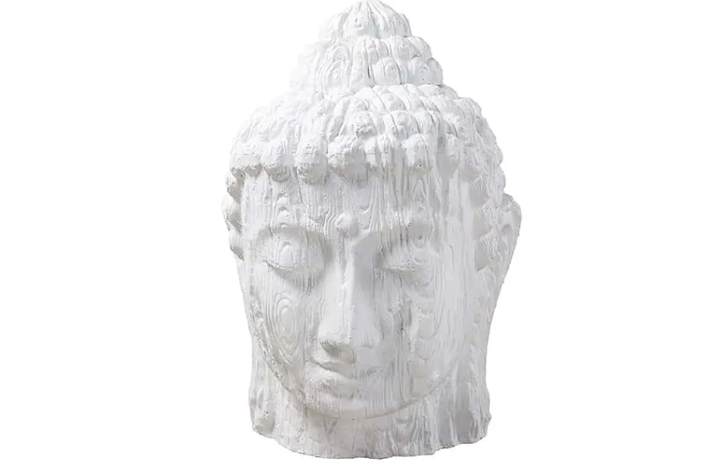 Riess-Ambiente Dekoration > Imposanter XXL Kopf BUDDHA 110cm weiß GRC Beton