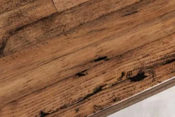 Riess-Ambiente Industrial Loft|Sitzbänke > Industrial Bank GOLIATH 180cm natur Pinienholz X-Gestell schwarz Metall