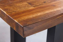Riess-Ambiente Industrial Loft|Sitzbänke > Industrial Baumstamm Sitzbank GENESIS 180cm Akazie Massivholz Metallgestell Live Edge