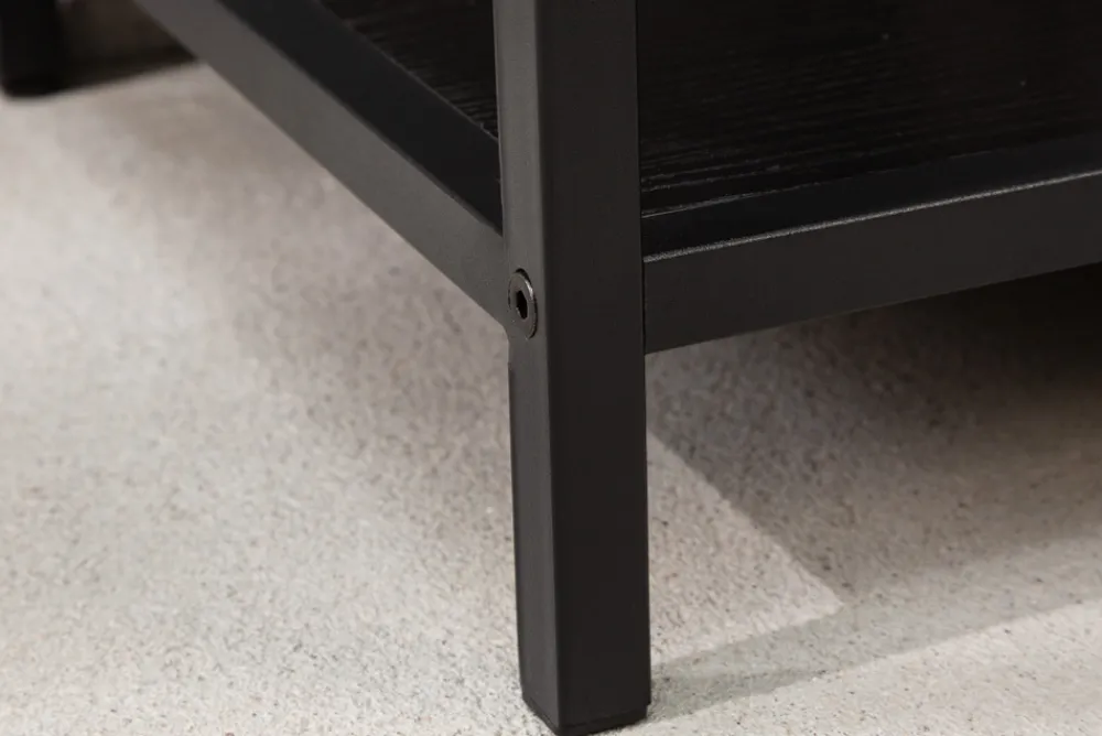 Riess-Ambiente Industrial Loft|Standregale > Industrial Bücherregal SLIM LINE 114cm Esche schwarz fünf Regalböden