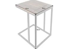 Riess-Ambiente Mehr...|Massivholztische > Industrial Beistelltisch SCANDINAVIA 60cm Akazie Massivholz Laptoptisch mit Tablet-Halterung