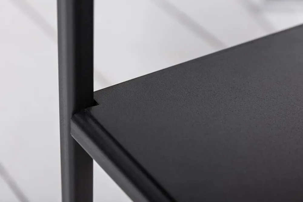 Riess-Ambiente Mehr...|Industrial Loft > Industrial Couchtisch APARTMENT 95cm Massivholz Eiche geölt mit Ablage Metallgestell schwarz