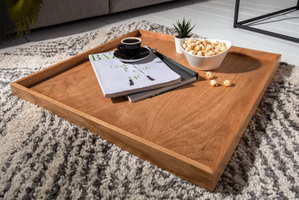 Riess-Ambiente Industrial Loft|Couchtische & Truhen > Industrial Couchtisch ELEMENTS 60cm Eiche natur abnehmbares Tablett