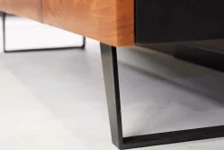 Riess-Ambiente Mehr...|Massivholzschränke > Industrial Design Sideboard ORGANIC ARTWORK 180cm Akazie Massivholz Eisengestell
