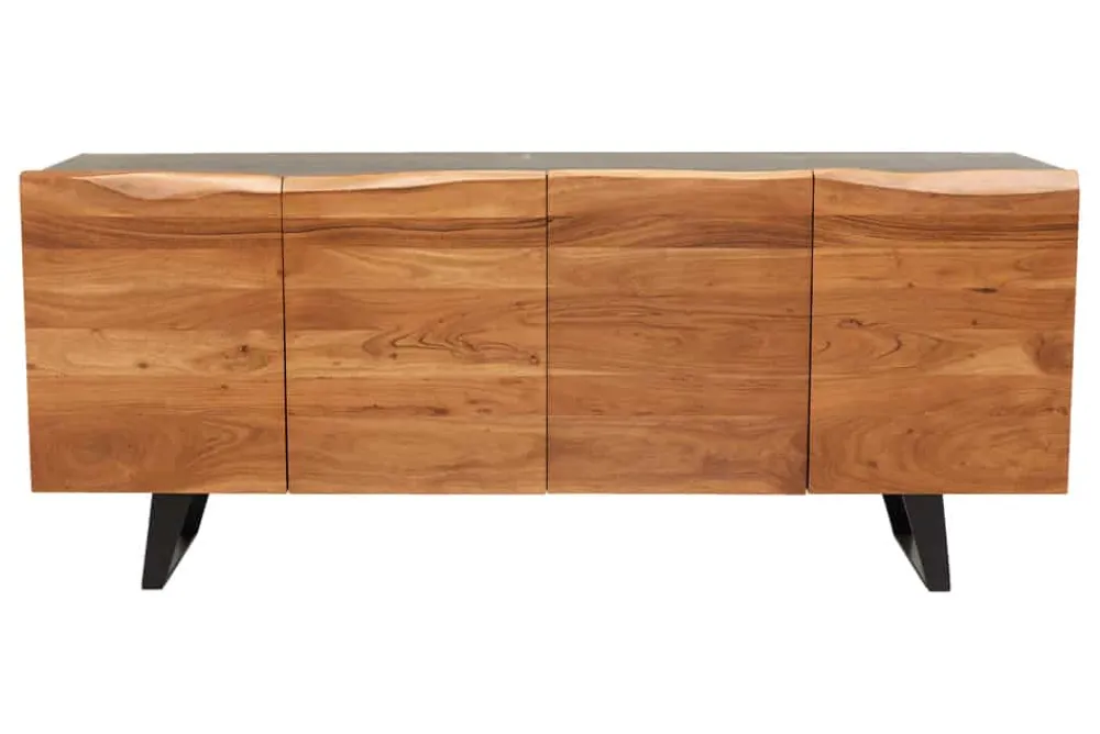 Riess-Ambiente Mehr...|Massivholzschränke > Industrial Design Sideboard ORGANIC ARTWORK 180cm Akazie Massivholz Eisengestell