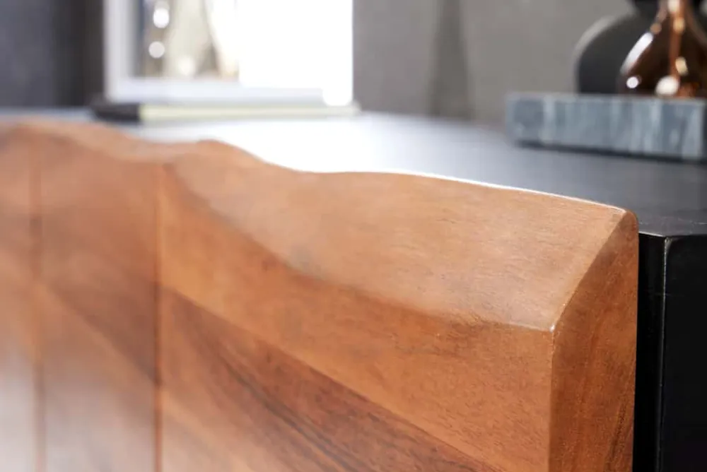 Riess-Ambiente Mehr...|Massivholzschränke > Industrial Design Sideboard ORGANIC ARTWORK 180cm Akazie Massivholz Eisengestell