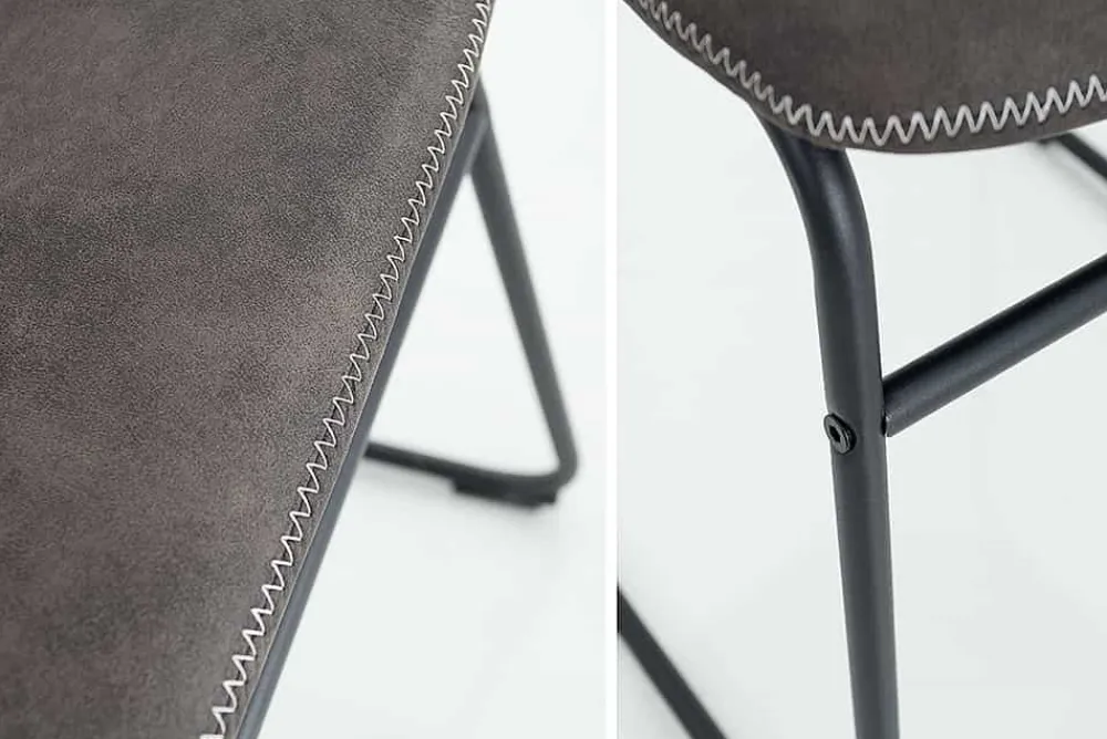 Riess-Ambiente Retro Möbel|Industrial Loft > Industrial Design Stuhl DJANGO vintage grau mit Eisengestell