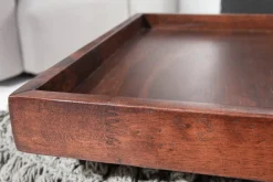 Riess-Ambiente Industrial Loft|Couchtische & Truhen > Industrial 2er Set Couchtisch ELEMENTS 60cm Mocha Buche abnehmbares Tablett