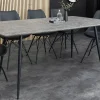 Riess-Ambiente Industrial Loft|Esstische > Industrial Esstisch APARTMENT 140cm grau Beton-Design schwarzes Metallgestell