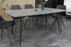 Riess-Ambiente Industrial Loft|Esstische > Industrial Esstisch APARTMENT 140cm grau Beton-Design schwarzes Metallgestell