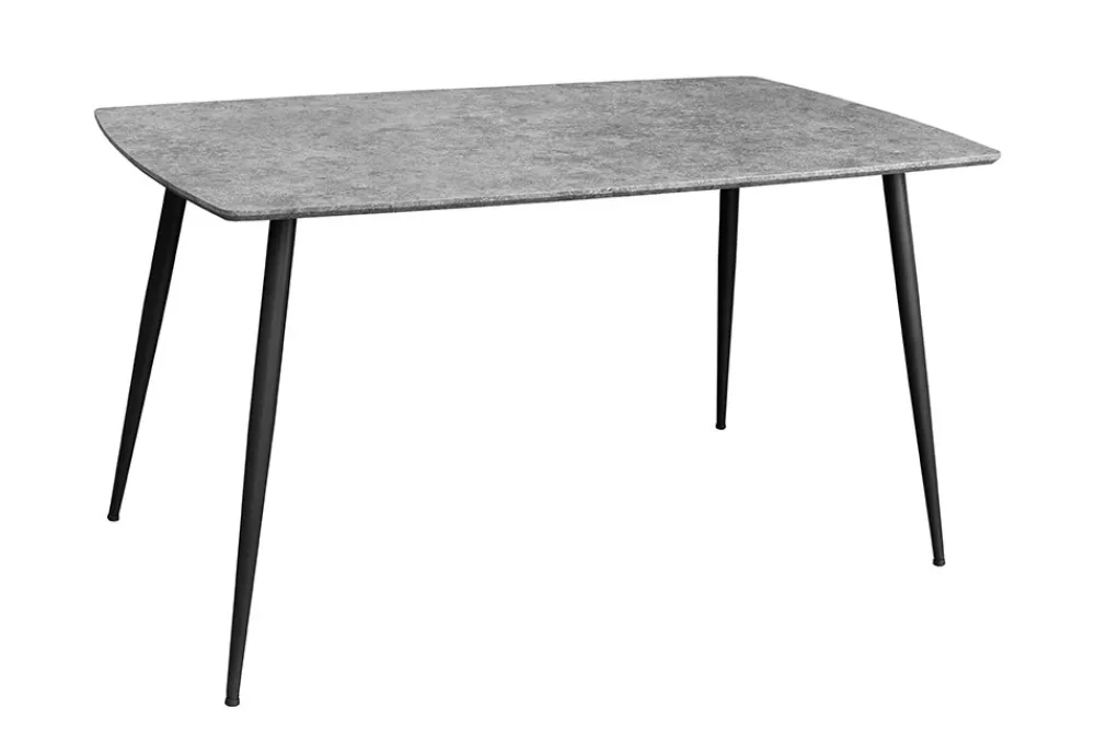 Riess-Ambiente Industrial Loft|Esstische > Industrial Esstisch APARTMENT 140cm grau Beton-Design schwarzes Metallgestell