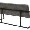 Riess-Ambiente Industrial Loft|Sitzbänke > Industrial Freischwinger Bank LOFT 160cm vintage grau mit Armlehne
